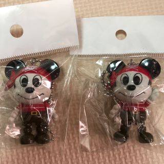 ディズニー(Disney)のDisney ミッキーマウス　海賊　マスコット　キーホルダー　2個(キーホルダー)