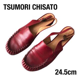 TSUMORI CHISATO - TSUMORI CHISATOツモリチサト　サンダルローファー　赤レッド