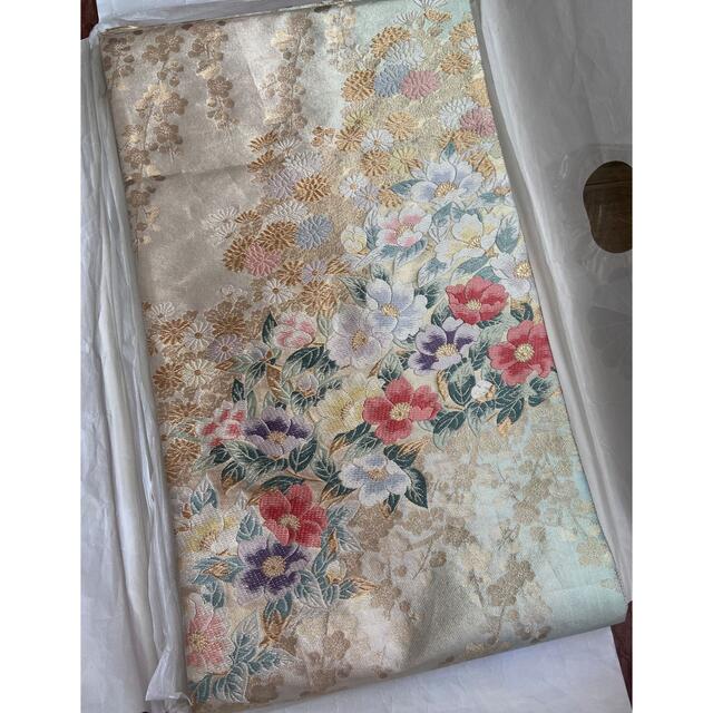 袋帯 桜の花柄 膨れ織り 六通柄 黒 和装着物 8FB5 | myglobaltax.com