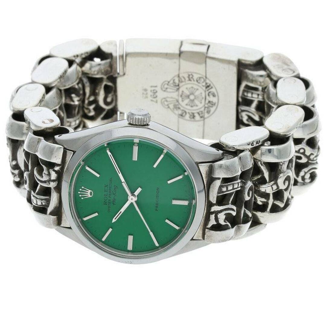クロムハーツ ×ロレックス/ROLEX 5500/エアキング ケルティックローラーウォッチブレス腕時計 メンズ