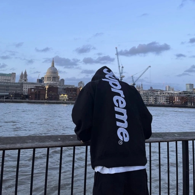 supreme Satin Appliqué Hooded Sweatshirt - パーカー