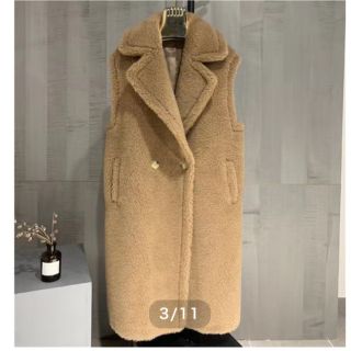 マックスマーラ(Max Mara)の最終値下げ　Rnyroom ベアベスト　ブラウン(ロングコート)