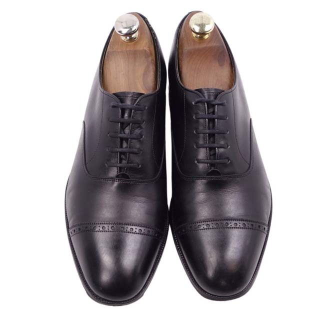 イード＆レベンスクロフト Ede&Ravenscroft シューズ 1689 4ロイヤルワラント レザーシューズ 革靴 エドワードグリーン製  8(27cm相当) ブラック