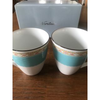 ノリタケ(Noritake)のNoritake  ハミングブルー マグカップペア(グラス/カップ)