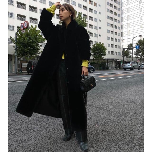 Ameri VINTAGE(アメリヴィンテージ)の【タグ付新品未使用】AMERI MANY WAY FAKE BOA COAT レディースのジャケット/アウター(ロングコート)の商品写真