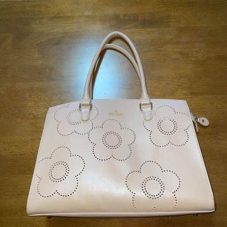 美品■ MARY QUANT トートバッグ ショルダーバッグ 鏡付き 可愛い