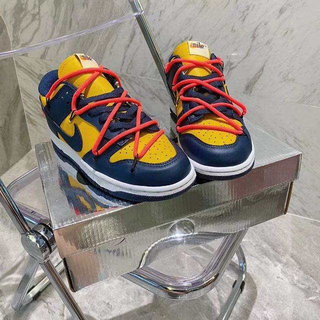 新品未使用ナイキオフホワイトNIKE offwhiteダンクミシガン26.5cm