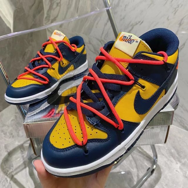 新品未使用ナイキオフホワイトNIKE offwhiteダンクミシガン26.5cm