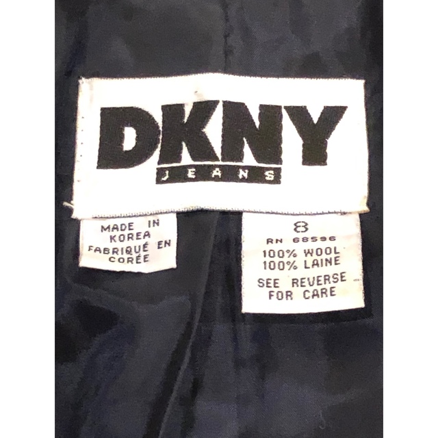 DKNY ウール綾織タックJK 新品未使用 size2 コンパクト