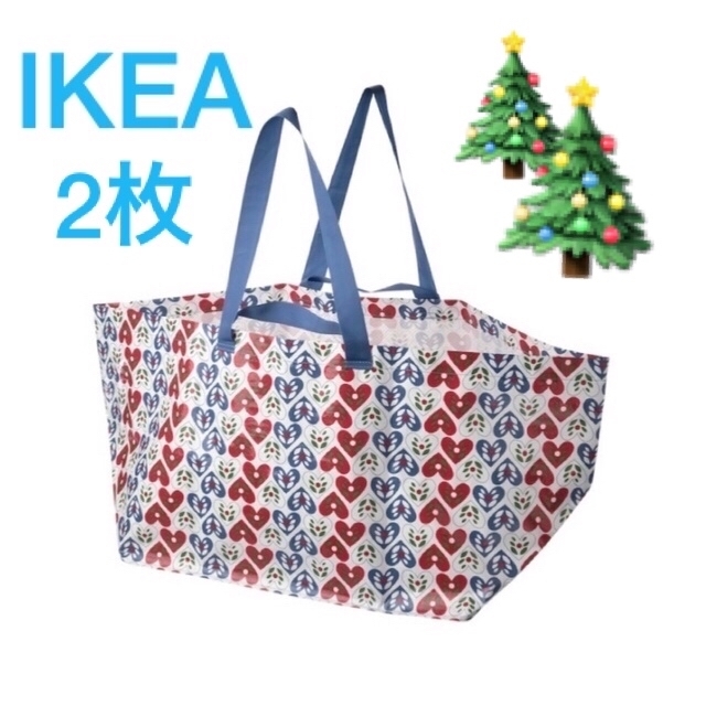新入荷 流行 IKEA エコバッグ2点セット IKEA エコバッグ 新作 SACKKARRA セックシェラ〈1点〉新品*未使用