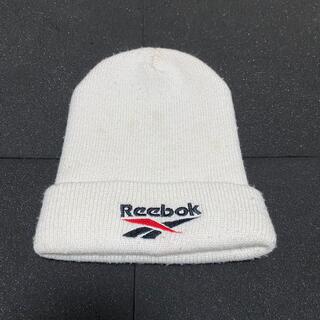 リーボック(Reebok)のReebok 90s ニット帽 白 クリーム フリー ベクター (ニット帽/ビーニー)