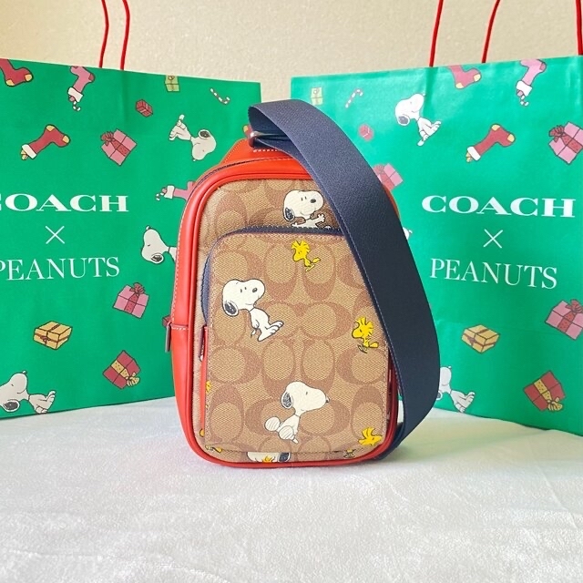 【数量限定】　　COACH　スヌーピー　ショルダーバッグ