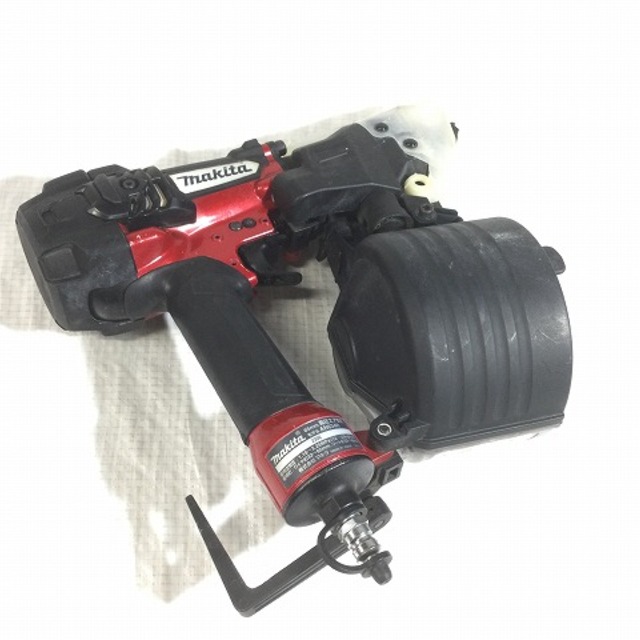 ☆比較的綺麗☆makita マキタ 高圧 エア釘打機 AN634H 赤/レッド エア
