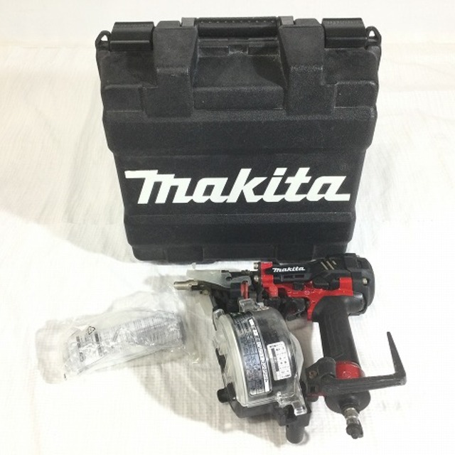 ☆比較的綺麗☆makita マキタ 高圧 エア釘打機 AN534H 赤/レッド エア
