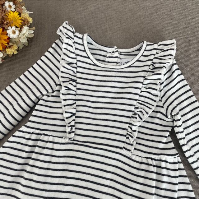 PETIT BATEAU(プチバトー)の【あや様専用】プチバトー&ミキハウス ワンピース 2点おまとめ♡ キッズ/ベビー/マタニティのベビー服(~85cm)(ワンピース)の商品写真