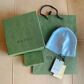 グッチ(Gucci)の新品未使用◎GUCCI グッチ ウールハット ライトブルー L(帽子)