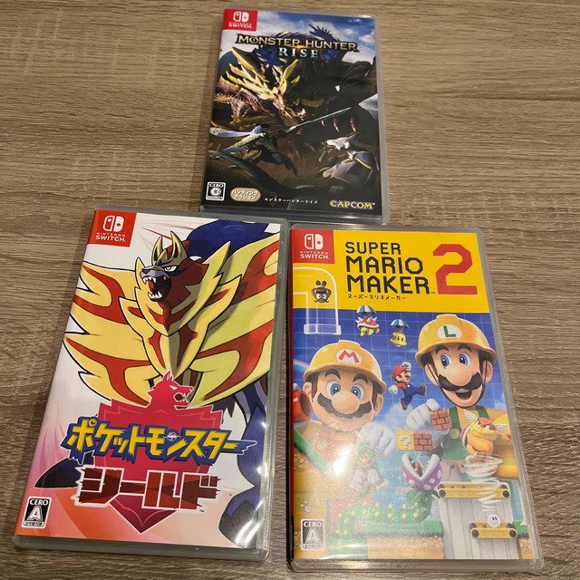 Switch ソフト3本セット ポケモン モンハン マリオ