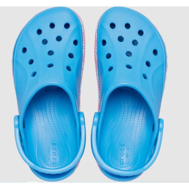 crocs(クロックス)の25cm クロックス バヤバンド シェブロン バンド クロッグ パウダー ブルー メンズの靴/シューズ(サンダル)の商品写真