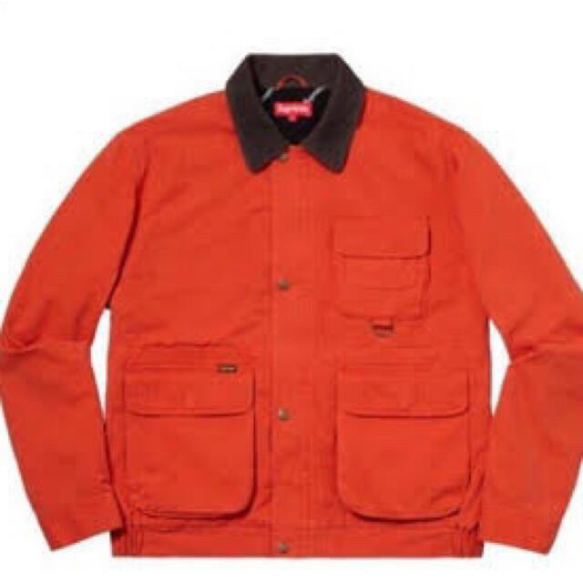 supreme field jacket オレンジ　M