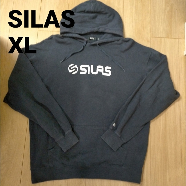 90's SILAS サイラス XL ネイビー パーカー フーディー 紺 希少 | www ...