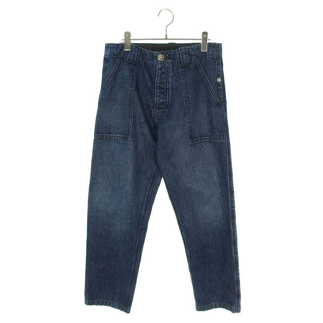 クロムハーツ FATIGUE WASH DENIM クロスボタンファティーグデニム