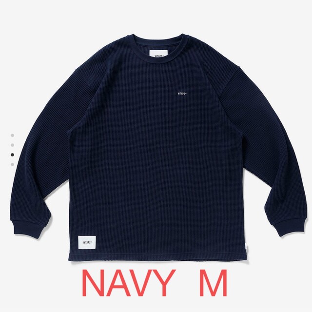 メンズWTAPS WAFFLE / LS 22aw NAVY Mサイズ