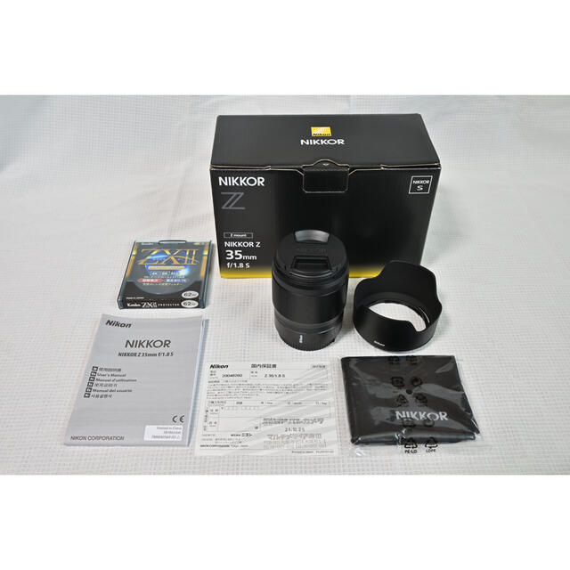 美品】ニコン NIKKOR Z 35mm f/1.8 S +レンズフィルター レンズ(単焦点)