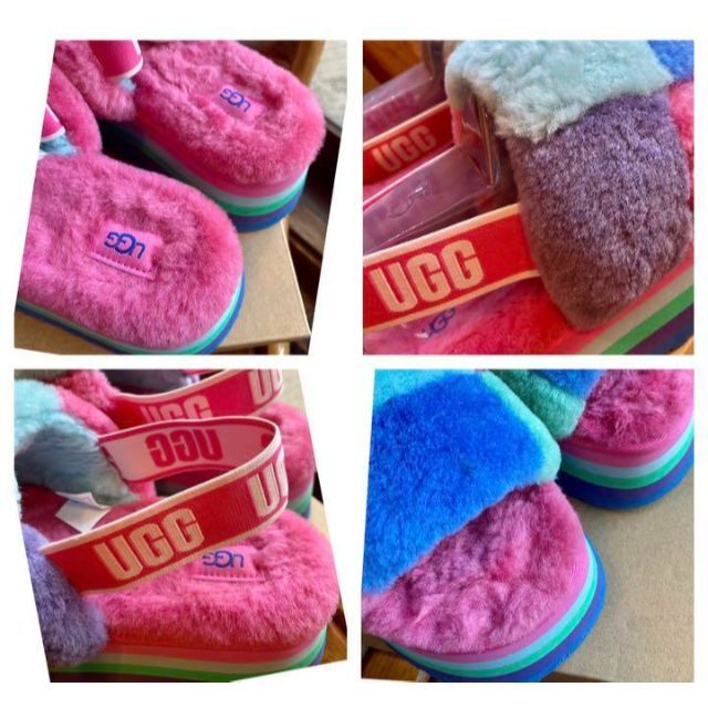 UGG(アグ)の完売しました。。。。。。✨美品✨25cm相当✨UGG✨ディスコ チェッカー✨厚底 レディースの靴/シューズ(サンダル)の商品写真