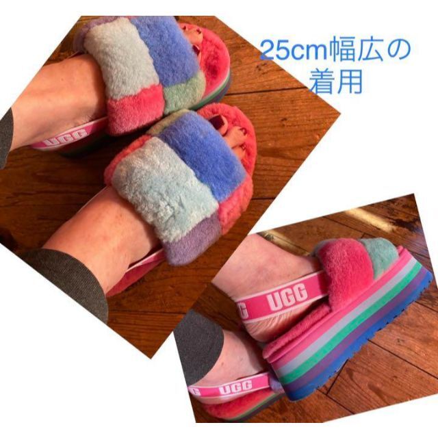 UGG(アグ)の完売しました。。。。。。✨美品✨25cm相当✨UGG✨ディスコ チェッカー✨厚底 レディースの靴/シューズ(サンダル)の商品写真