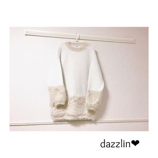 ダズリン(dazzlin)のシャギー切替ニットチュニック❤︎(ミニワンピース)