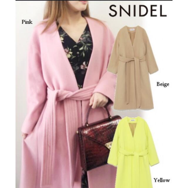 SNIDEL(スナイデル)のカシミヤ混コート レディースのジャケット/アウター(ロングコート)の商品写真