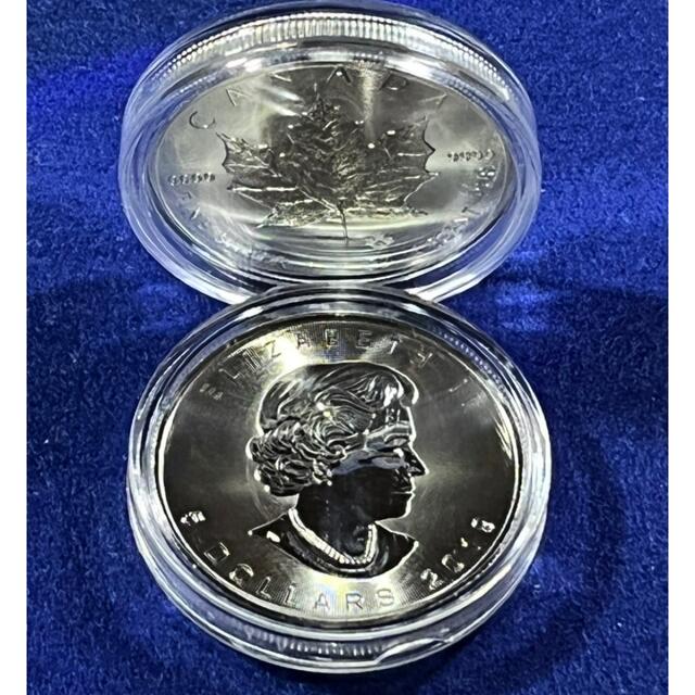 カナダメイプルリーフ1オンス銀貨 美品銀貨正規購入品 3枚セット-