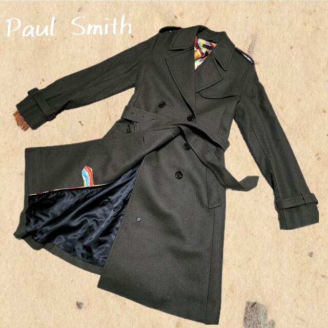 Paul Smith正規品 ロングコート 羊毛、カシミヤ混-