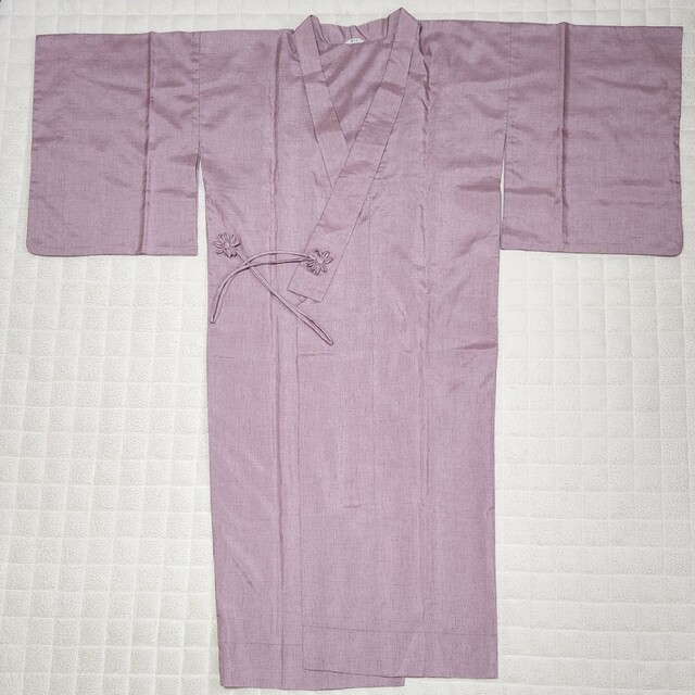 良品♡着物用 雨コート 羽織 ピンクパープル系