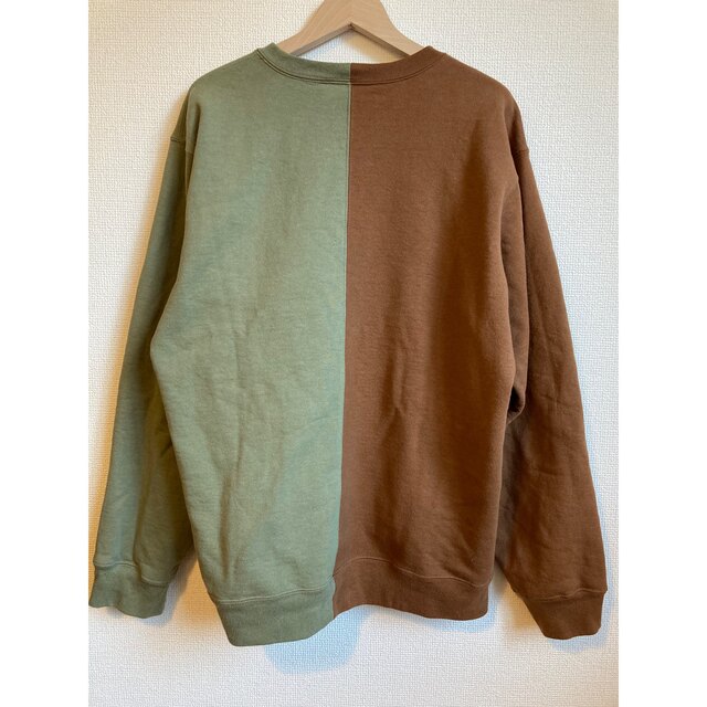 Supreme Split Crewneck Sweat Brown L