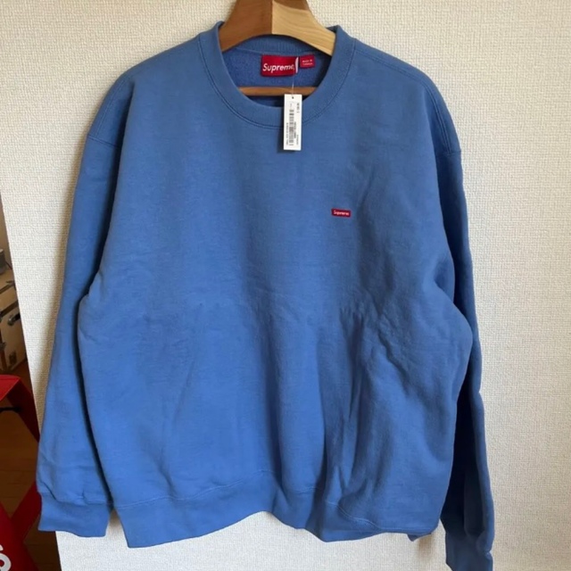 スウェット21SS supreme small box logo crewneck L