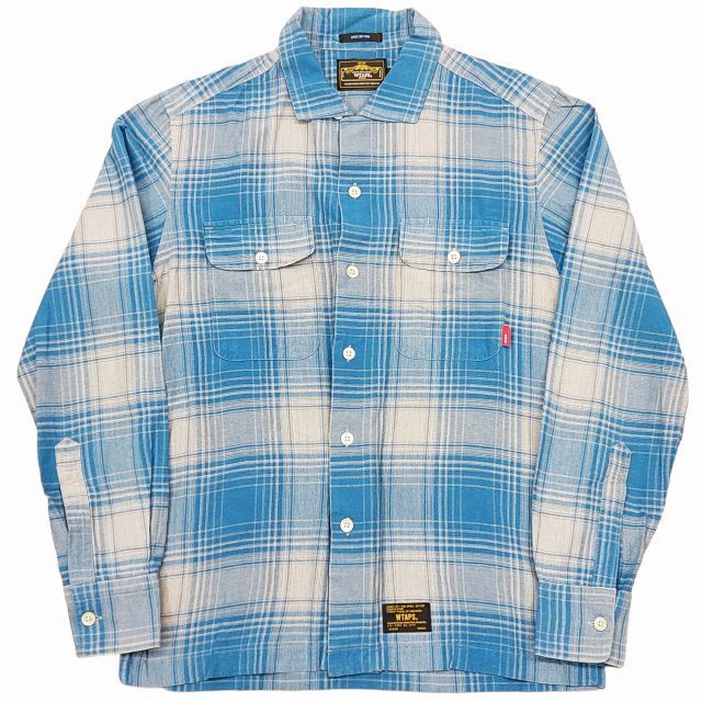 W)taps(ダブルタップス)のWTAPS VATOS L/S オンブレチェック 開襟シャツ オープンカラー S メンズのトップス(シャツ)の商品写真