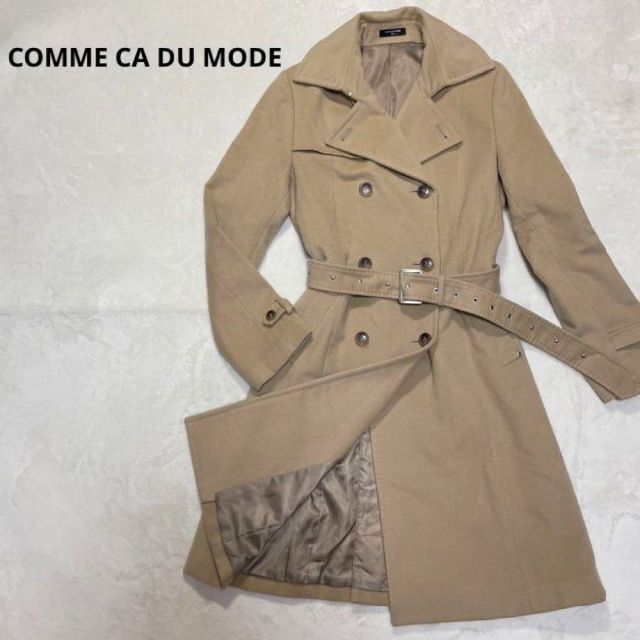 236 COMME CA DU MODE カシミヤ トレンチコート ベージュ | フリマアプリ ラクマ