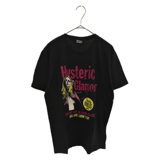 HYSTERIC GLAMOUR - HYSTERIC GLAMOUR ヒステリックグラマー ADULTS ONLY フロントデザイン半袖Tシャツ ブラック