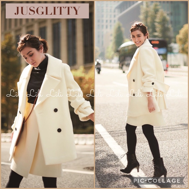 新品定価69000円JUSGLITTY♡ポケットファーコート♡ジャスグリッティー