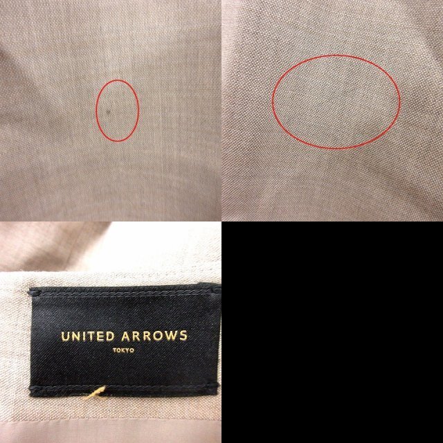 UNITED ARROWS(ユナイテッドアローズ)のユナイテッドアローズ スカート タイト ひざ丈 ウール 34 ベージュ /RT レディースのスカート(ひざ丈スカート)の商品写真