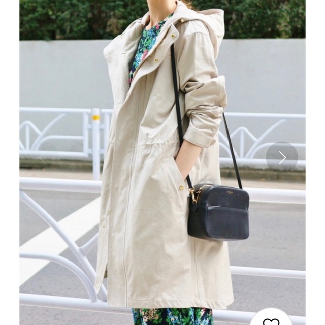 IENA(イエナ)のIENA C/P フーデットコート レディースのジャケット/アウター(ロングコート)の商品写真