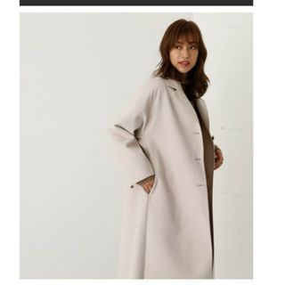 アズールバイマウジー(AZUL by moussy)の♥週末限定セール♥　新品♥ロングコート♥グレージュ色♥アズール(ロングコート)