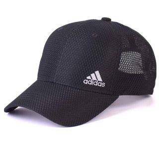 アディダス(adidas)のアディダス　帽子　黒　メッシュ　キャップ　57cm〜60cmフリーサイズ　限定(キャップ)