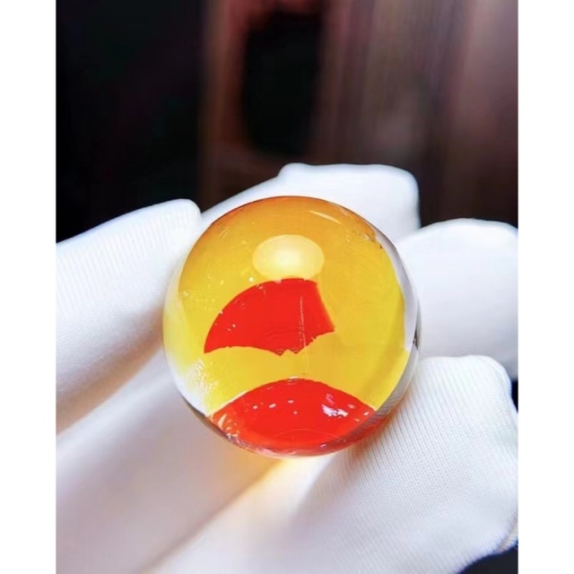 カタログギフトも! ⭐︎【極上品】天然 オーロラクォーツ 丸玉 22mm