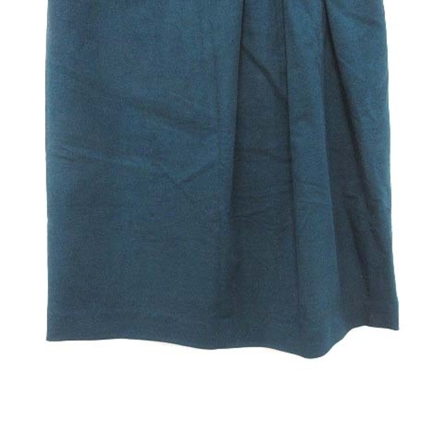 GALLARDA GALANTE(ガリャルダガランテ)のガリャルダガランテ タックスカート タイト ひざ丈 ベルト レザー 0 緑  レディースのスカート(ひざ丈スカート)の商品写真
