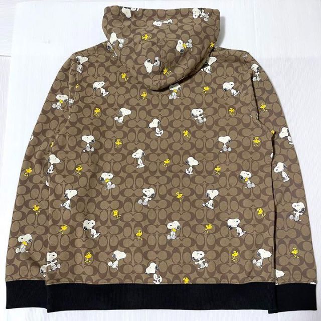 COACH 大人気!! シグネチャー スヌーピー フーディー パーカー M 新品-