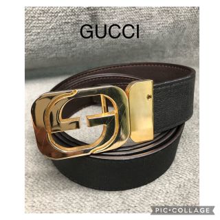 グッチ(Gucci)のGUCCI グッチ　レザー　リバーシブルベルト(ベルト)