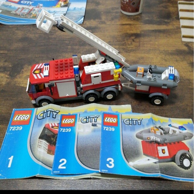 LEGO CITY 7239 消防車 レゴ シティ 新品未開封 美品-