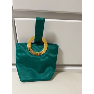 セリーヌ(celine)のセリーヌ CELINE サークルロゴ  ポーチ グリーン 正規品(ポーチ)